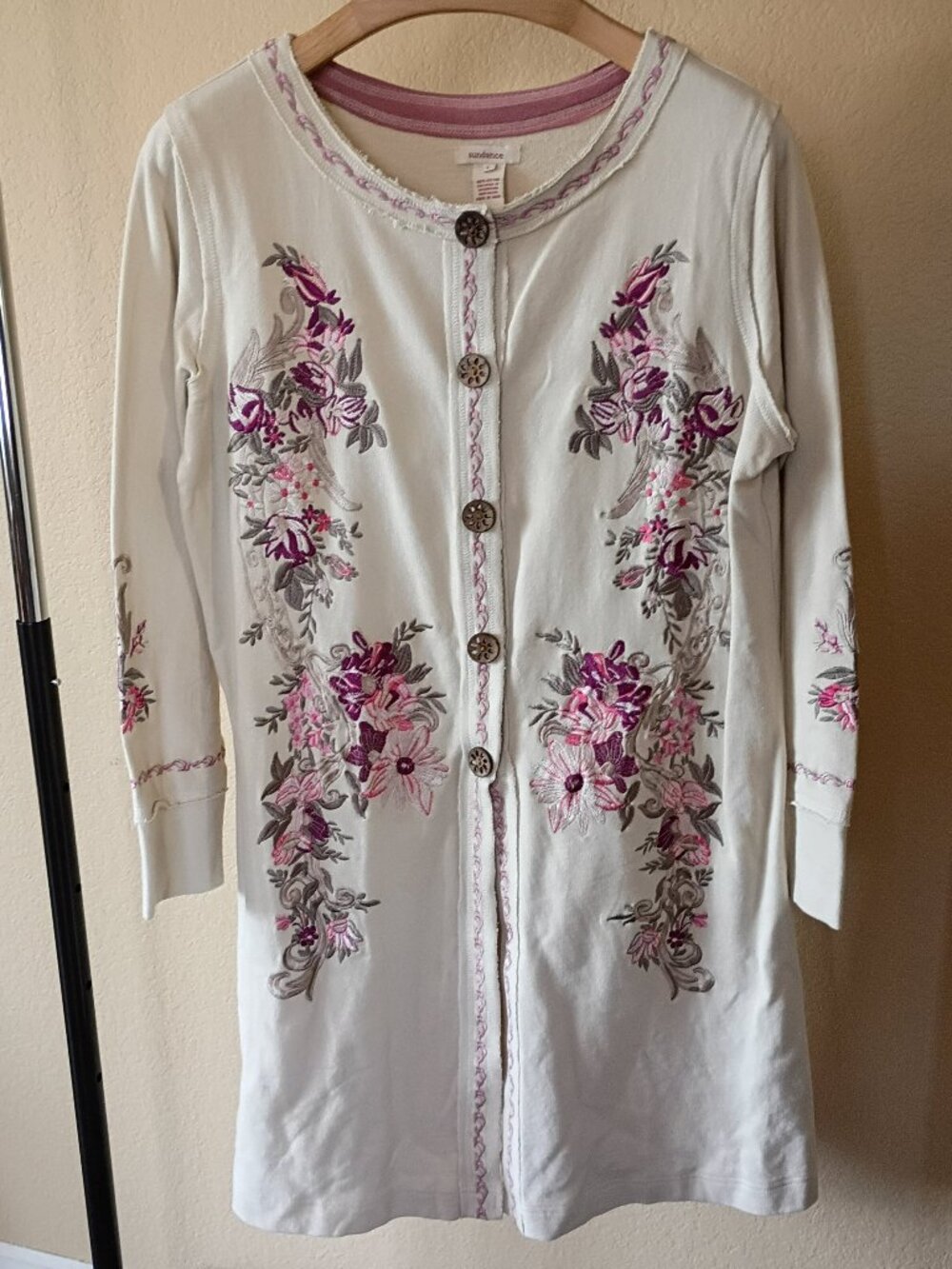 NWOT Sundance Catalog Artists Vision Tunic Boho Embroidered - sz L